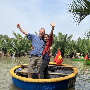 Coconut boat, Hoi An